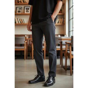 Hush Puppies Mens Medium Moyen Waterproof Black Leather Oxford Shoes SZ 11